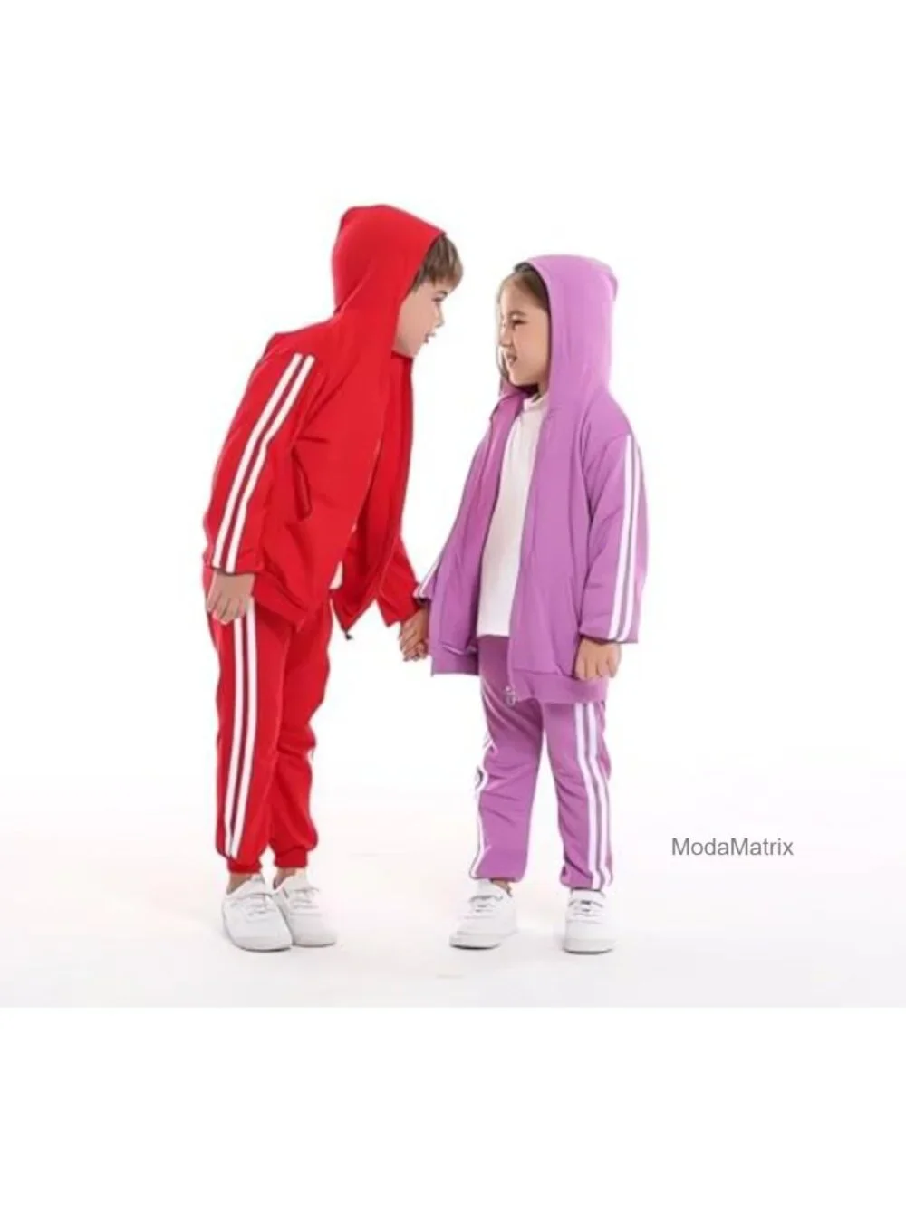 Toddler Boys Girls Zip Cotton Sweatsuit Kids Sports Outfit Athletic Jacket